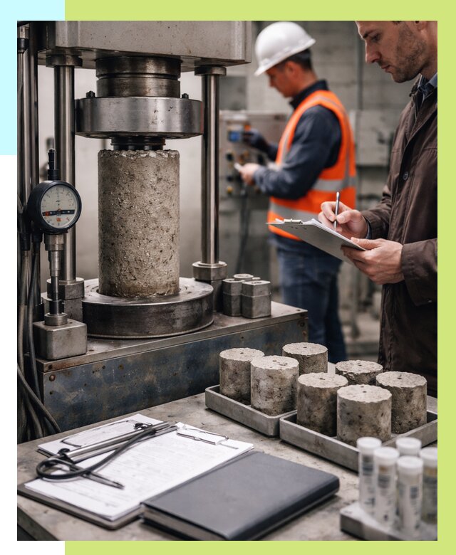 Сертификация бетона в Чайковском от 30363 р. сертификат | Алешин-Чкв