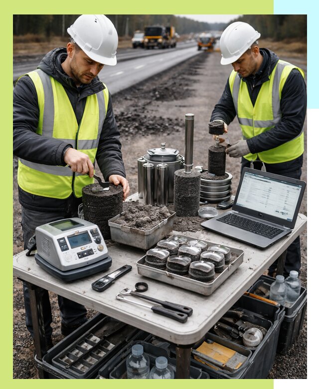 Сертификация асфальта: испытания и подтверждение в Чайковском