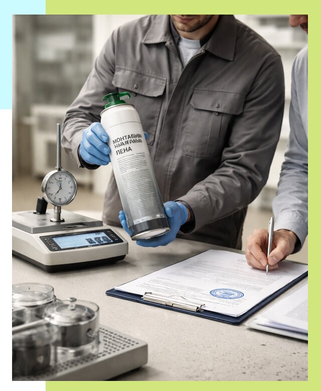 Сертификация монтажной пены в Чайковском от 15182 р. | Алешин-Чкв