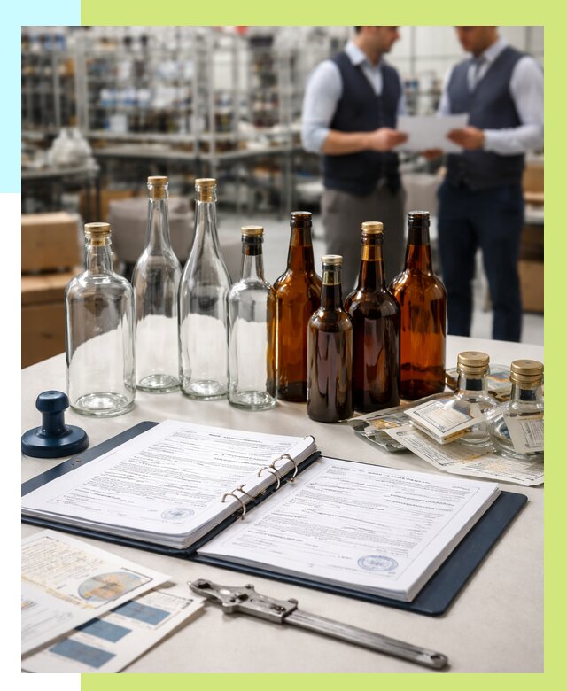 Сертификация стеклянных бутылок в Чайковском от 25303 р. | Алешин-Чкв