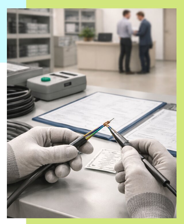 Сертификация провода в Чайковском от 18218 р. в Алешин-Чкв