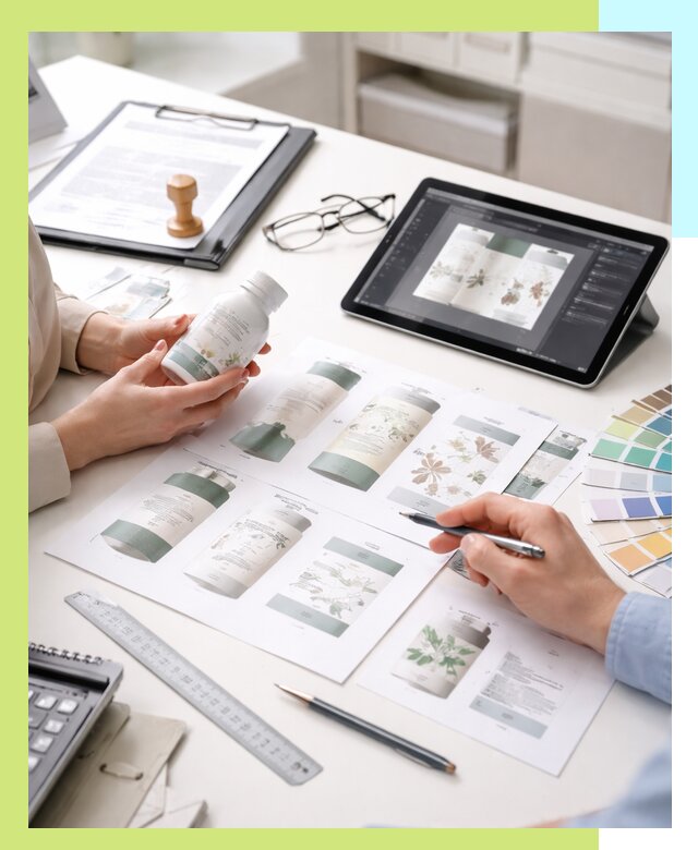 Профессиональная разработка дизайна и текста этикетки продукции в Чайковском