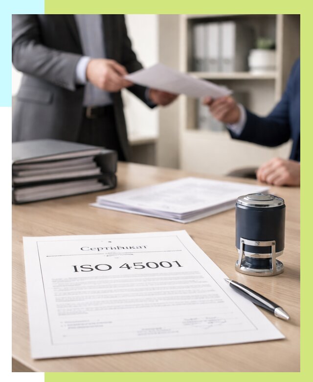 Сертификат ISO 45001 в Чайковском под ключ от 45545 р. | Алешин-Чкв