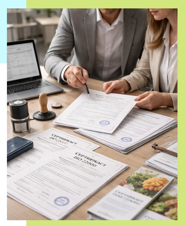 Сертификат ISO 22000 в Чайковском от 40484 р. под ключ | Алешин-Чкв