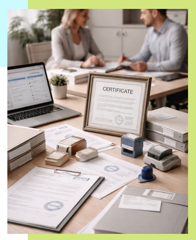 Сертификация компании в Чайковском от 45545 р. | Алешин-Чкв — заказ